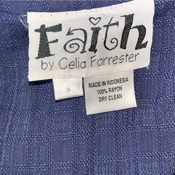 Faith By Celia Forrester Patchwork Boho Cami Tank Top S Shirt Lagenlook Artsy - Picture 5 of 5